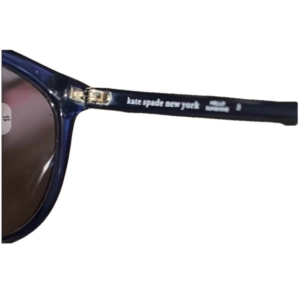 Kate Spade Alina Translucent Blue Women's Sunglasses w. Case NWOT - Picture 2 of 7